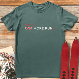 Never Call Last Run T Shirt Gift For Skier