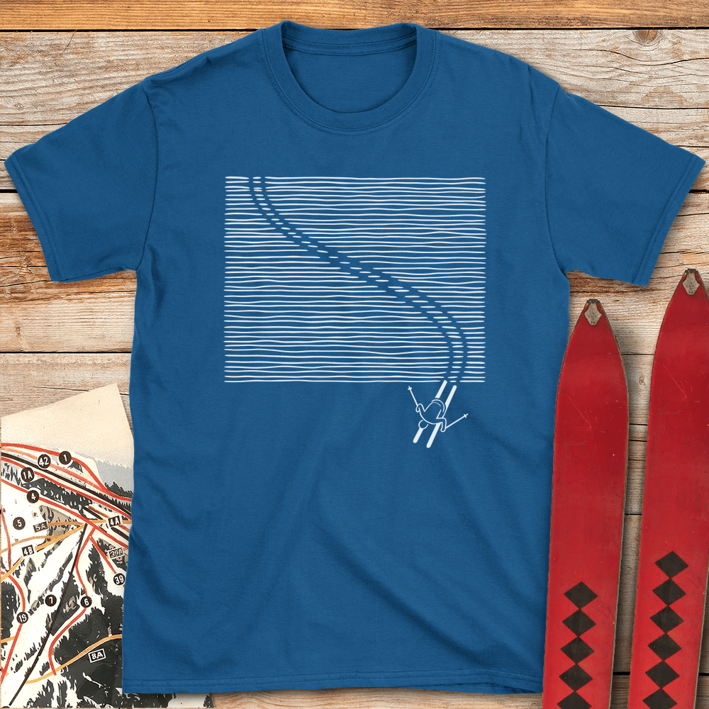 Line Carver T Shirt Gift For Skier