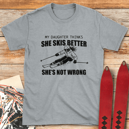 Shes Not Wrong T Shirt Gift For Skier