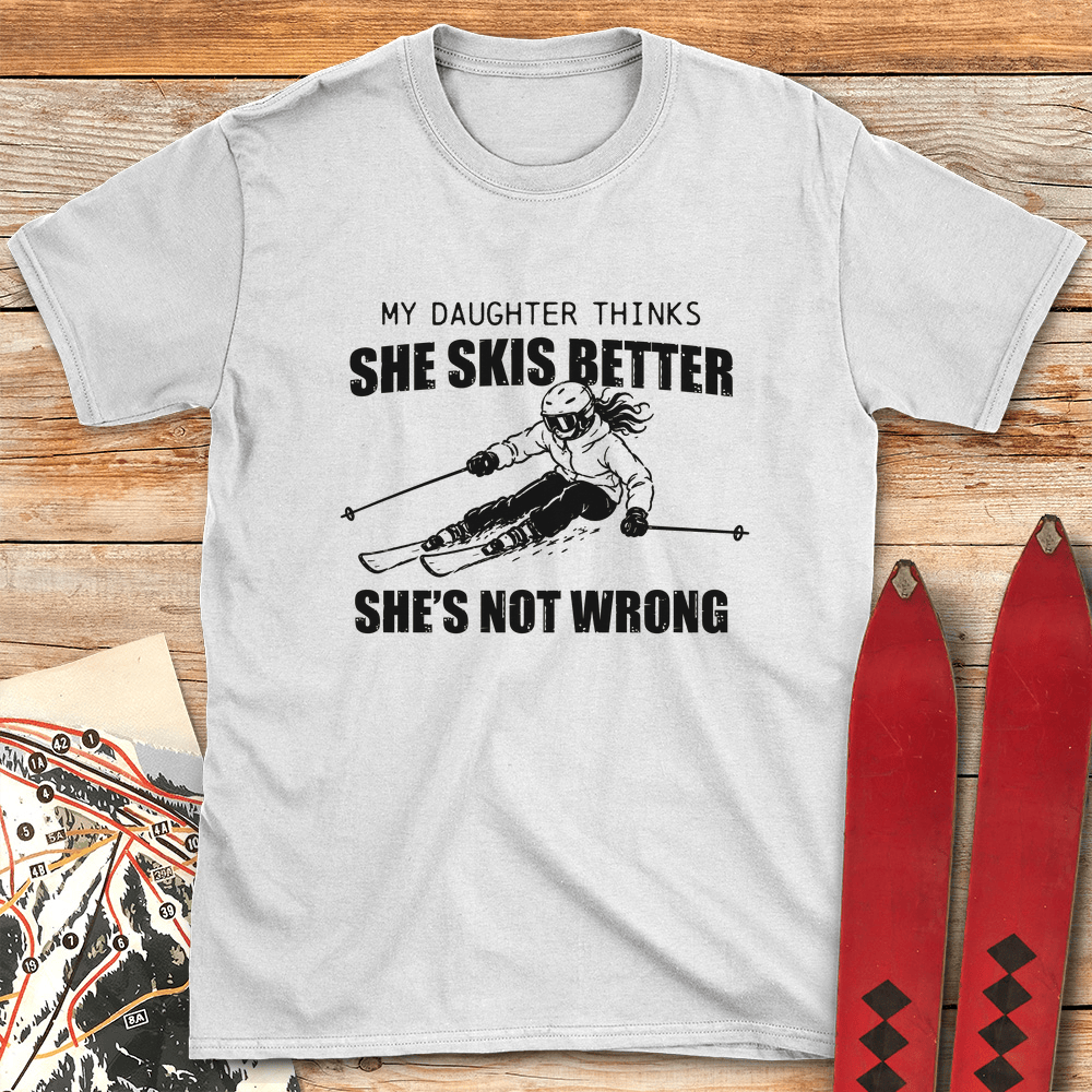 Shes Not Wrong T Shirt Gift For Skier
