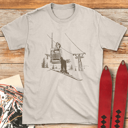 Old School Cool T Shirt Gift For Skier