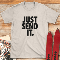 Just Send IT Stack T Shirt Gift For Skier