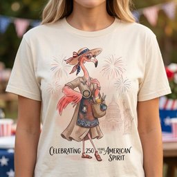 America 250 Years Of American Spirit Pottery Flamingo Shirt T Shirt Gift For Flamingo Lover
