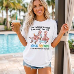 Sometimes Just Spending Some Quality Time With Good Friends Is The T Shirt Gift For Flamingo Lover