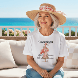 Personalized Grammingo Like A Grandma Only More Awesome Flamingo Shirt T Shirt Gift For Grandma