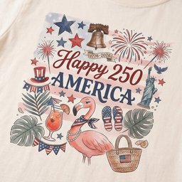 Happy 250 America 1776 2026 Flamingo July 4th Shirt T Shirt Gift For Flamingo Lover
