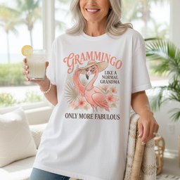 Personalized Grammingo Like A Normal Grandma Only More Fabulous Shirt T Shirt Gift For Grandma