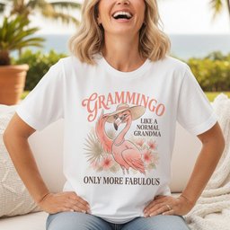 Personalized Grammingo Like A Normal Grandma Only More Fabulous Shirt T Shirt Gift For Grandma