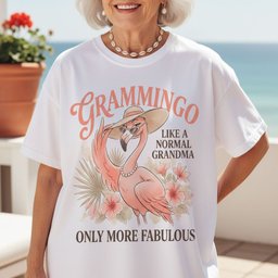 Personalized Grammingo Like A Normal Grandma Only More Fabulous Shirt T Shirt Gift For Grandma