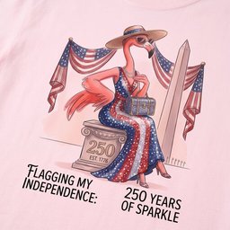 Flagging My Independence 250 Years Of Sparkle Flamingo Shirt T Shirt Gift For Flamingo Lover
