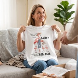 Personalized Flamingo Garden And Little Flock Gardening Summer T Shirt Gift For Flamingo Lover