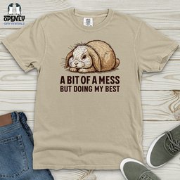 A Bit Of A Mess But Doing My Best Heavy Cotton Comfort Colors Tee Gift For Animal Lover