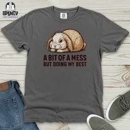 A Bit Of A Mess But Doing My Best Heavy Cotton Comfort Colors Tee Gift For Animal Lover