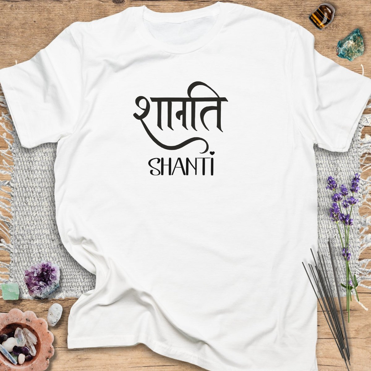 Shanti T Shirt Gift For Yoga Lover