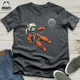 Astronaut Kitty Unisex T Shirt Gift For Cat Lover
