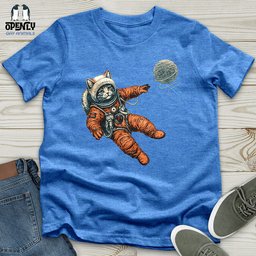 Astronaut Kitty Unisex T Shirt Gift For Cat Lover