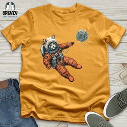 Astronaut Kitty Unisex T Shirt Gift For Cat Lover