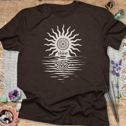 Shine Mandala Sunset T Shirt Gift For Yoga Lover