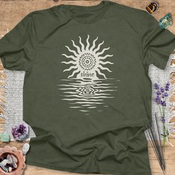 Shine Mandala Sunset T Shirt Gift For Yoga Lover