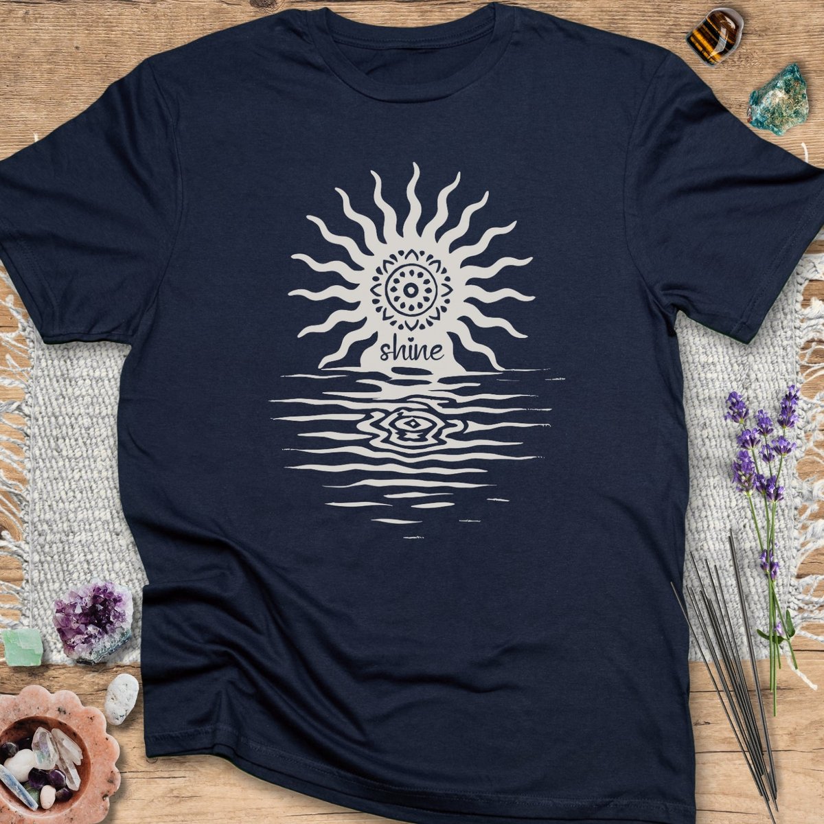 Shine Mandala Sunset T Shirt Gift For Yoga Lover