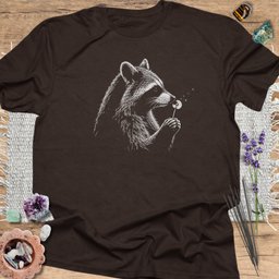 Raccoon With Dandelion T Shirt Gift For Yoga Lover