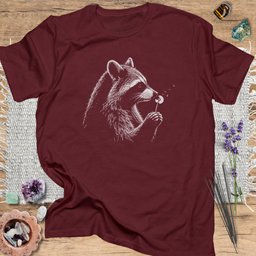 Raccoon With Dandelion T Shirt Gift For Yoga Lover