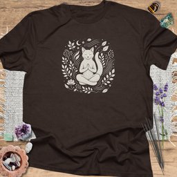 Yogi Cat T Shirt Gift For Yoga Lover