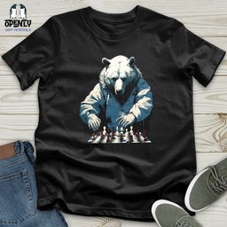 Bear Chess Master Unisex T Shirt Gift For Animal Lover