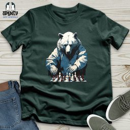 Bear Chess Master Unisex T Shirt Gift For Animal Lover