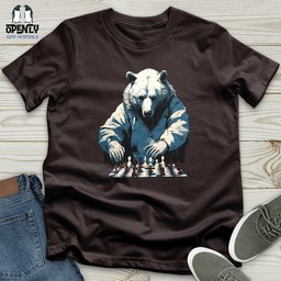 Bear Chess Master Unisex T Shirt Gift For Animal Lover