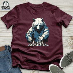 Bear Chess Master Unisex T Shirt Gift For Animal Lover