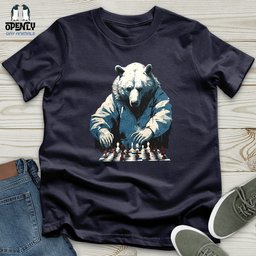 Bear Chess Master Unisex T Shirt Gift For Animal Lover