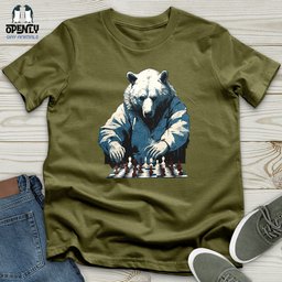Bear Chess Master Unisex T Shirt Gift For Animal Lover