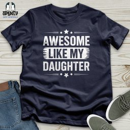 Awesome Like My Daughter Softstyle Tee Gift For Animal Lover