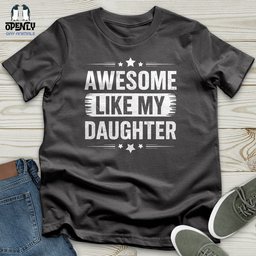Awesome Like My Daughter Softstyle Tee Gift For Animal Lover