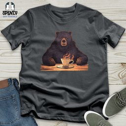 Bear Coffee Cloud Unisex T Shirt Gift For Animal Lover