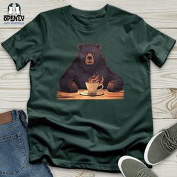 Bear Coffee Cloud Unisex T Shirt Gift For Animal Lover