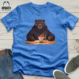 Bear Coffee Cloud Unisex T Shirt Gift For Animal Lover