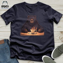 Bear Coffee Cloud Unisex T Shirt Gift For Animal Lover