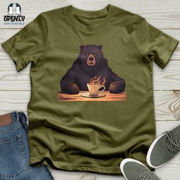 Bear Coffee Cloud Unisex T Shirt Gift For Animal Lover