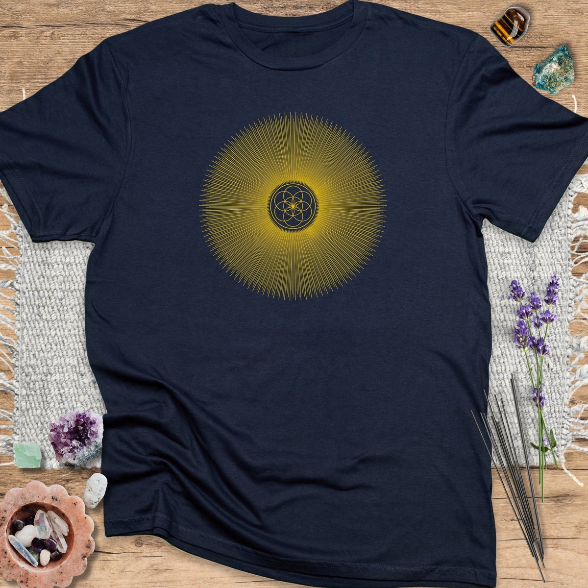 Radiant Seed Of Life T Shirt Gift For Yoga Lover
