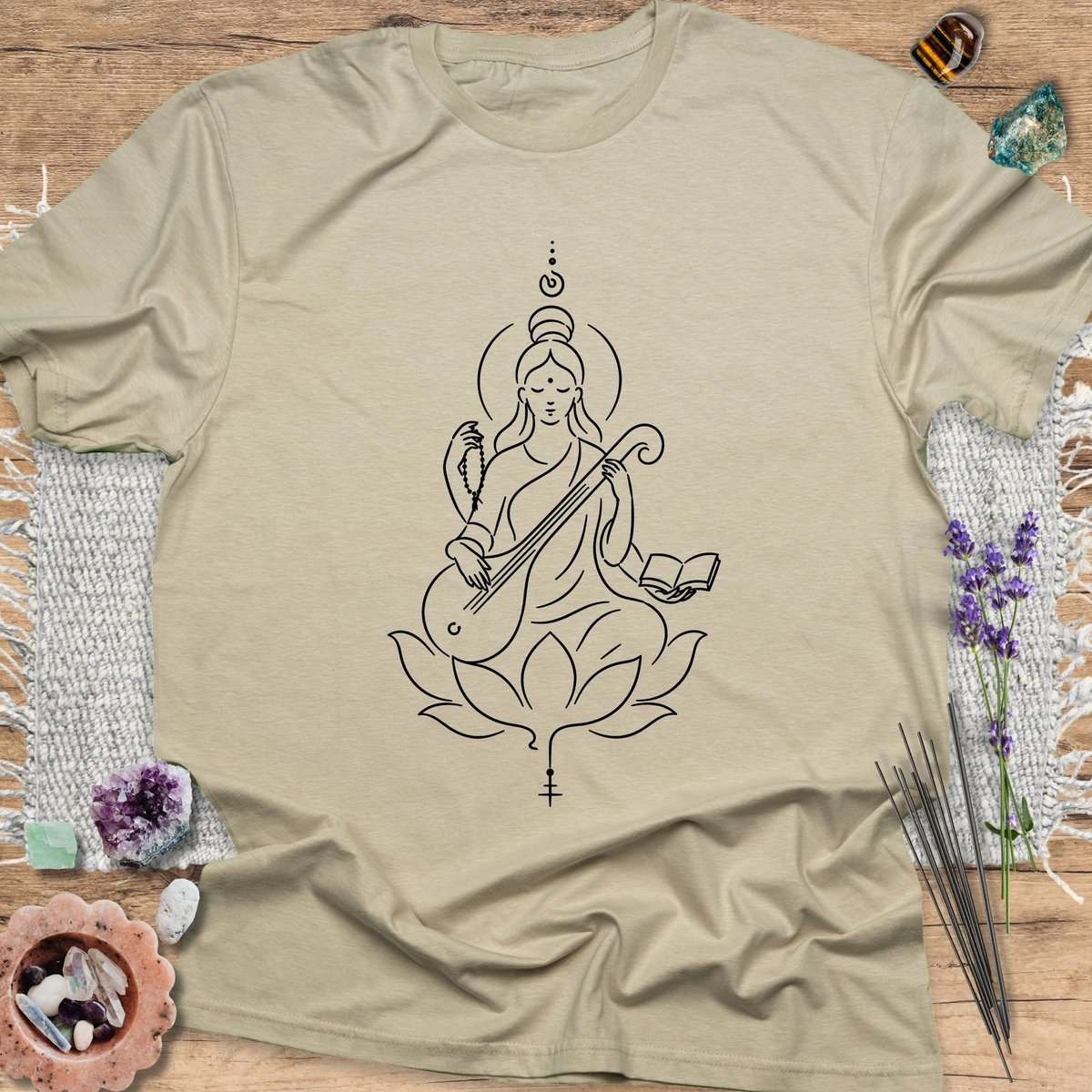 Saraswati T Shirt Gift For Yoga Lover