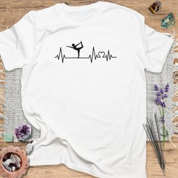 Yoga Heartbeat T Shirt Gift For Yoga Lover