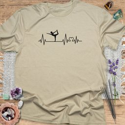 Yoga Heartbeat T Shirt Gift For Yoga Lover