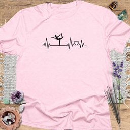 Yoga Heartbeat T Shirt Gift For Yoga Lover