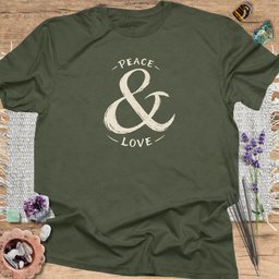 Peace And Love T Shirt Gift For Yoga Lover