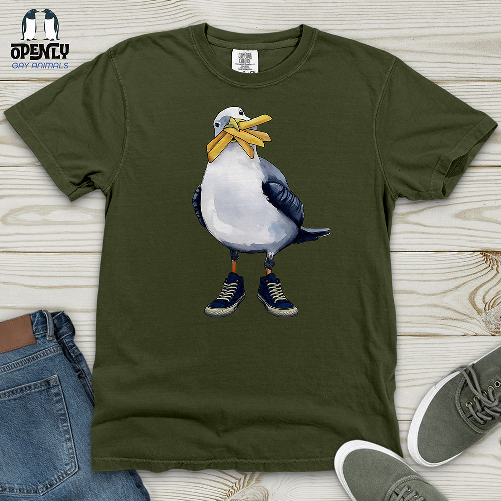 Boardwalk Seagull 2 Heavy Cotton Comfort Colors Tee Gift For Animal Lover