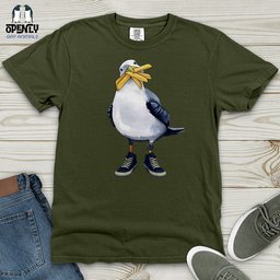 Boardwalk Seagull 2 Heavy Cotton Comfort Colors Tee Gift For Animal Lover
