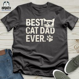 Best Cat Dad Ever Softstyle Tee Gift For Dad