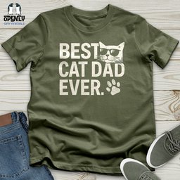 Best Cat Dad Ever Softstyle Tee Gift For Dad